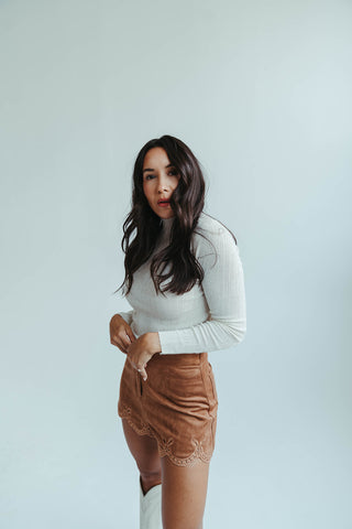 South Suede Short in Camel