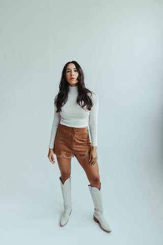 South Suede Short in Camel
