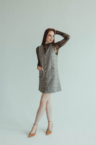 Plaid Button Down Dress