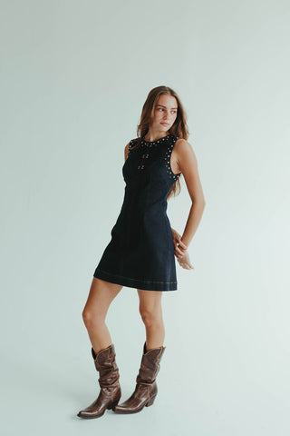 Studded Mini Dress