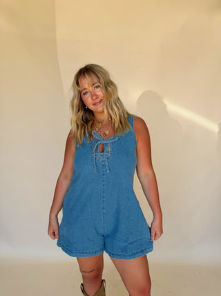 Denim Romper