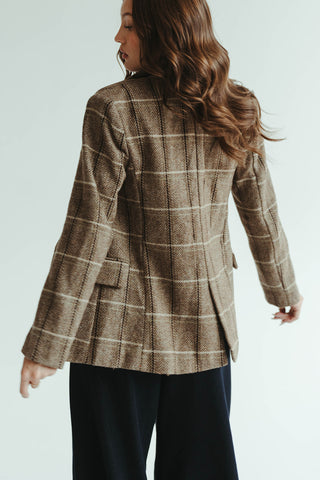 Wool Plaid Blazer