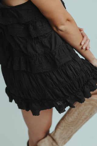 Edge Black Romper