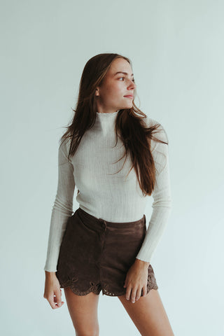 Wool Cream Top