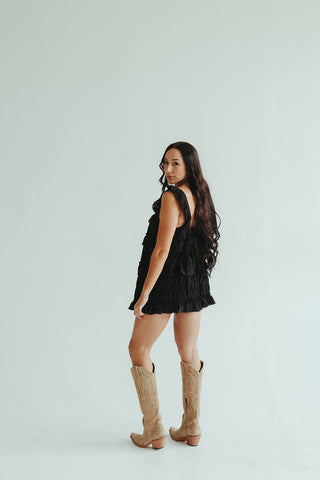 Edge Black Romper