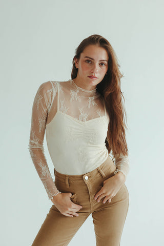 Ivory Lace Top