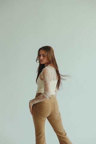 Ivory Lace Top