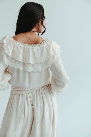 Seven Seas Lace Ruffle Blouse