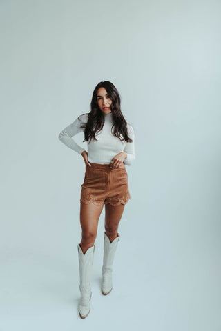 South Suede Short in Camel