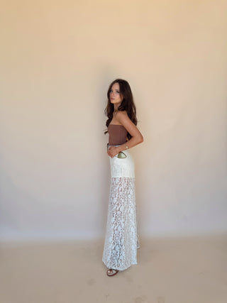 Cream Lace Flares