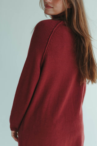 Plum Longline Sweater