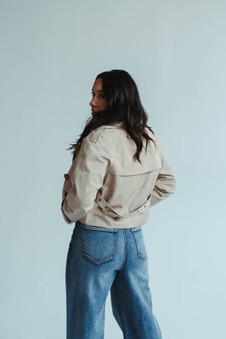 Habitual Cropped Trench Coat