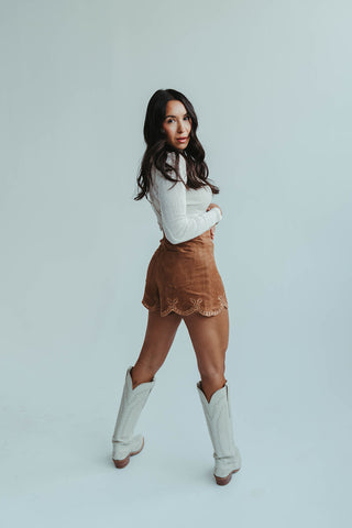South Suede Short in Camel