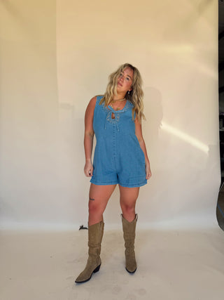 Denim Romper