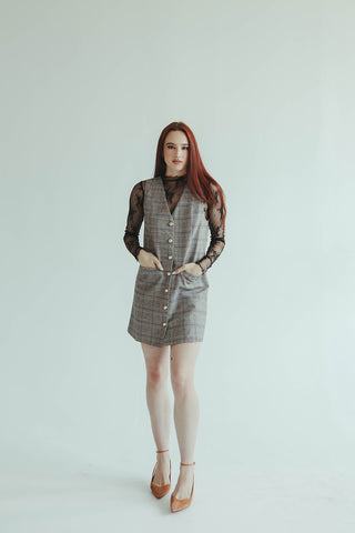 Plaid Button Down Dress