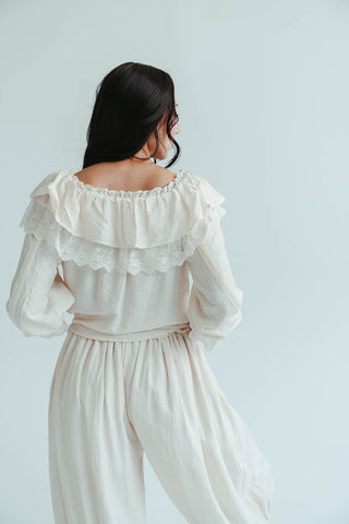 Seven Seas Lace Ruffle Blouse