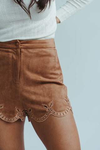South Suede Short in Camel