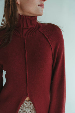 Plum Longline Sweater