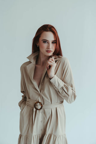 Khaki Maxi Dress