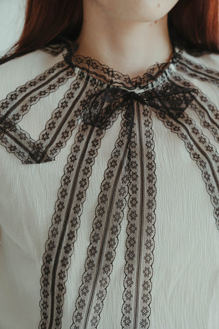 Cascade Bow Blouse