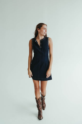 studded mini dress Studded Mini Dress
