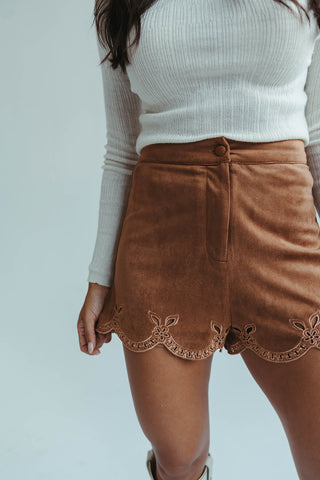 South Suede Short in Camel