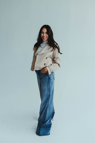 Habitual Cropped Trench Coat