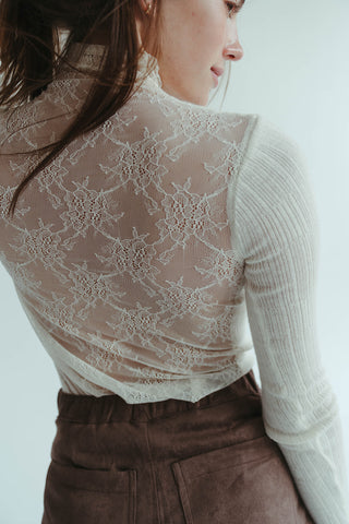 Wool Cream Top