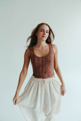 Cinnamon Corset Top