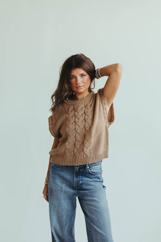Clover Brown Sweater Vest