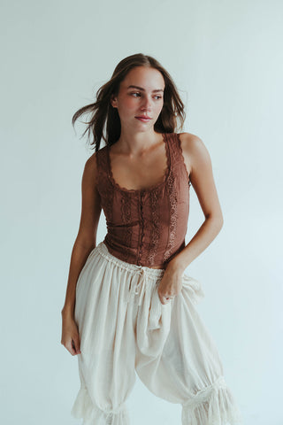 Cinnamon Corset Top
