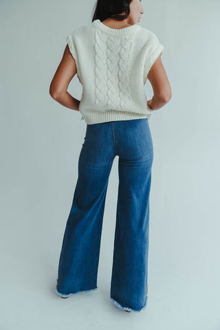 Clover Cream Sweater Vest