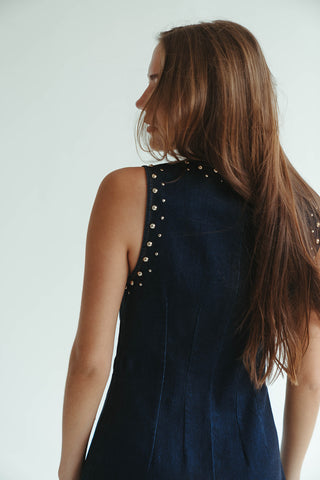 Studded Mini Dress