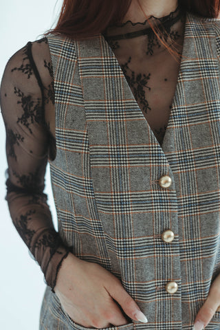 Plaid Button Down Dress