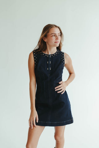 Studded Mini Dress