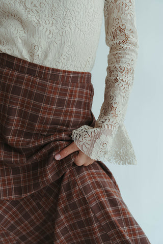 Farmers Plaid Maxi Skirt