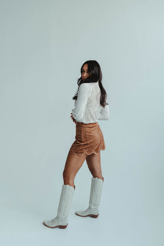 South Suede Short in Camel