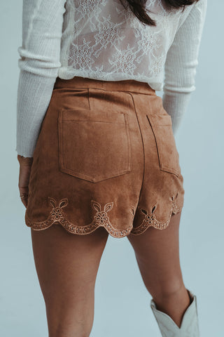 South Suede Short in Camel