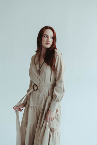 Khaki Maxi Dress