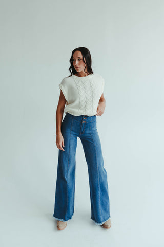 Seam Detail Stripe Jean (Med)