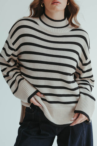 Stripped Knit Sweater
