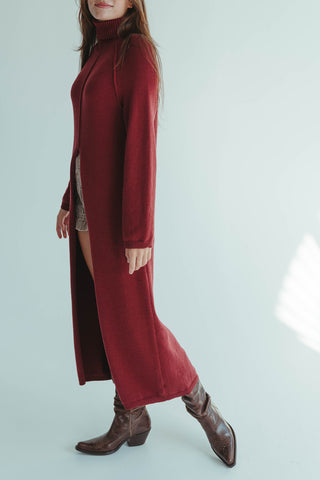 Plum Longline Sweater