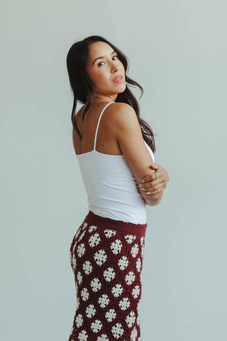 Wine Crochet Maxi