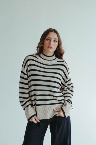 Stripped Knit Sweater