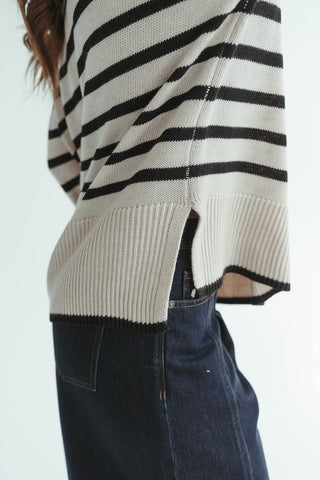 Stripped Knit Sweater