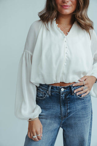 Pearl Sheer Blouse