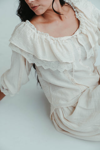 Seven Seas Lace Ruffle Blouse