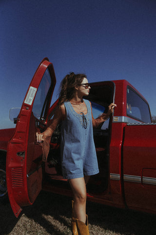 Denim Romper