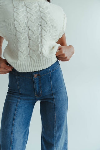 Seam Detail Stripe Jean (Med)