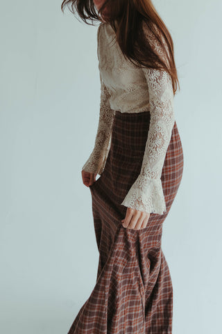 Farmers Plaid Maxi Skirt